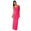 Bodycon Sleeveless Women Maxi Dress Oneck Casual Beach Long Tank Sundress