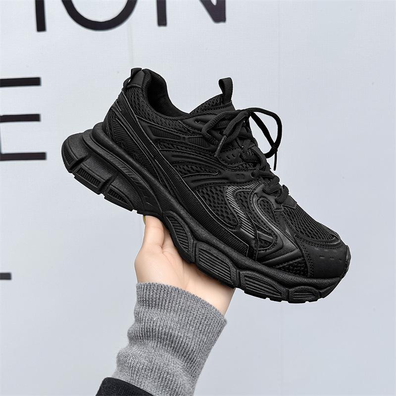 New men's casual sports shoes mesh platform men's shoes trendy versatile dad shoes men