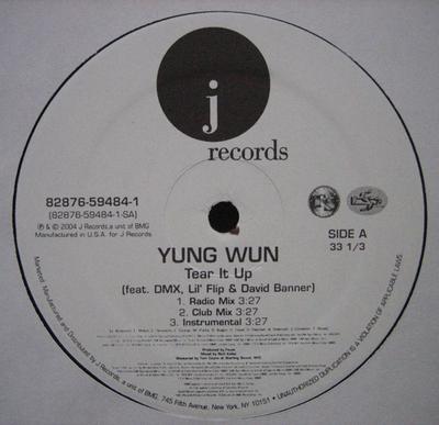12-Zoll Schallplatte YUNG WUN - Tear It Up 82876594841 J Records 2004 US Rap & Hip-Hop/R&B Gebraucht