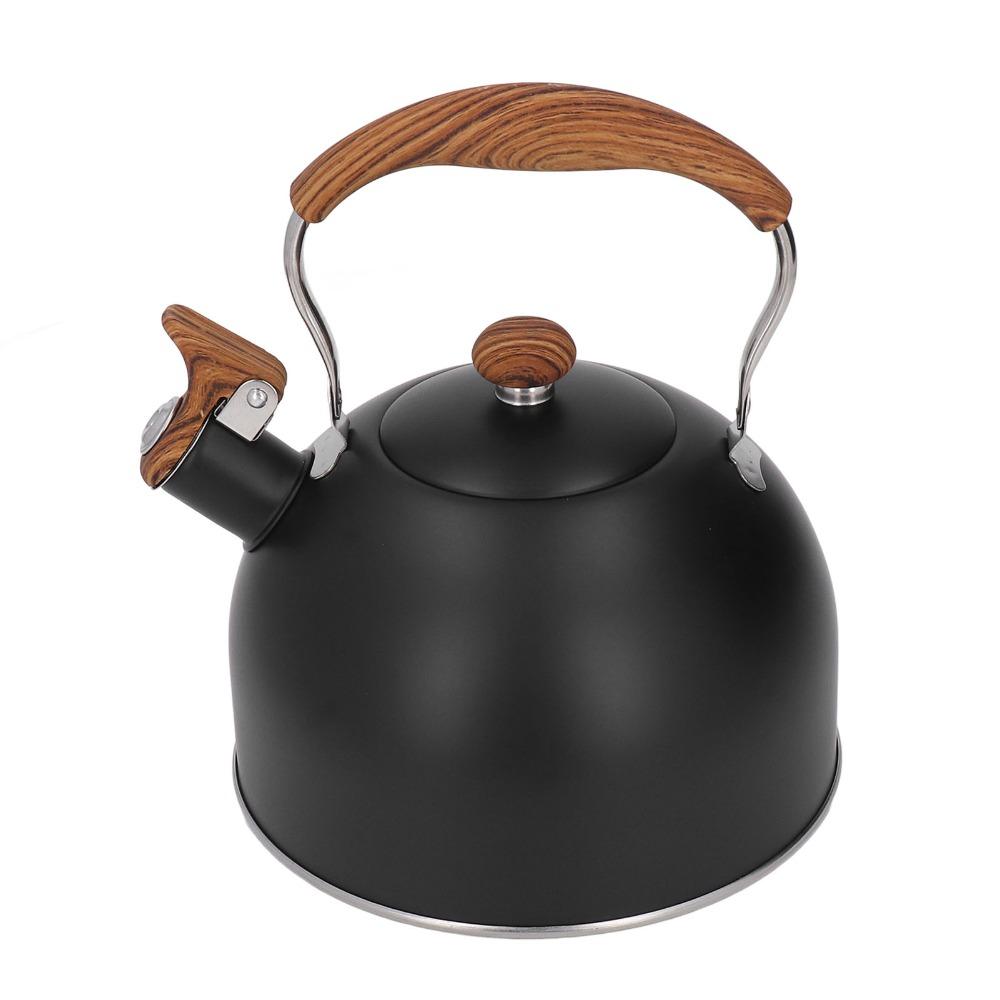 2.5L Capacity Stainless Steel Kettle Folding Handle Whistling Tea Pot  Coffee Making