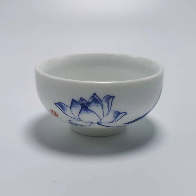 Chinese Ceramic Teacup 70ml Retro Kiln Change Big Tea Bowl Handmade Portable Tea Cup Creative Tea Set Tea Ceremony Supplies