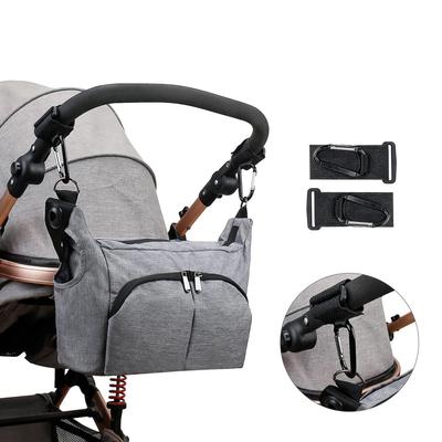 Single-shoulder Mom Tote Bag with a Portable Baby Stroller Bag, Comes with a Pair of Hooks, Multi-functional for Mother and Baby Travel