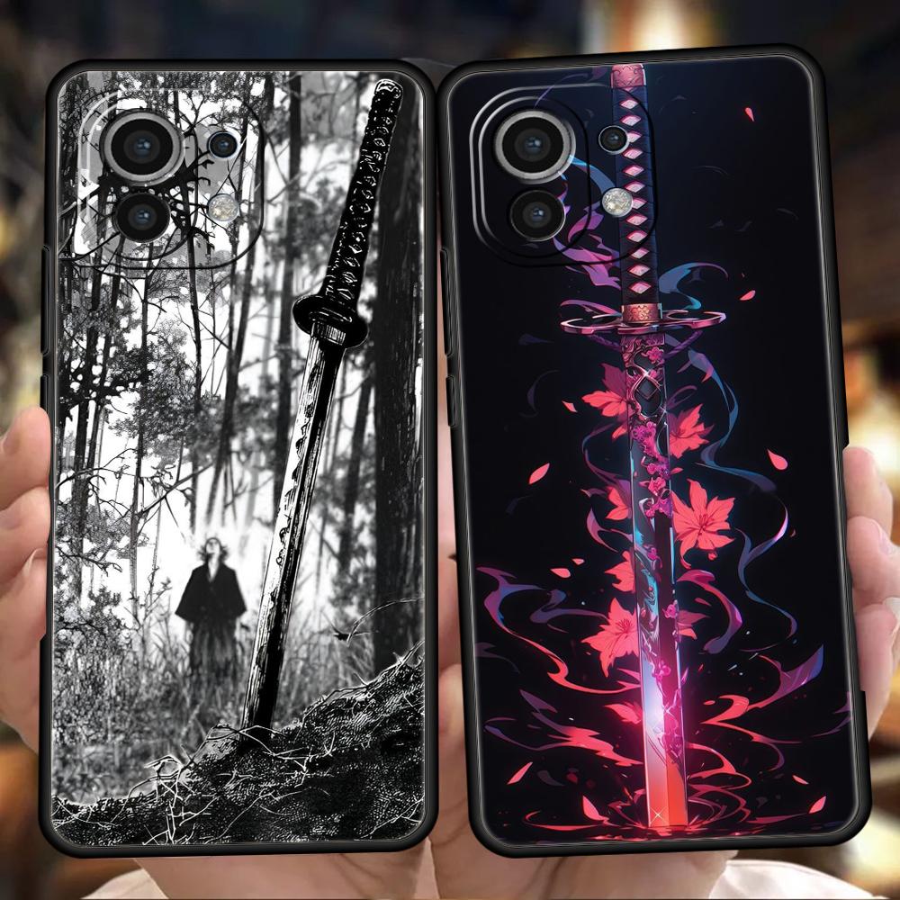 Handyhülle Cover für Xiaomi Poco F7 F6 F5 F4 F3 X7 X6 X5 X4 X3 NFC M4 C51 C55 GT Pro Weiches TPU Fundas Das Schwert Kreatives Muster