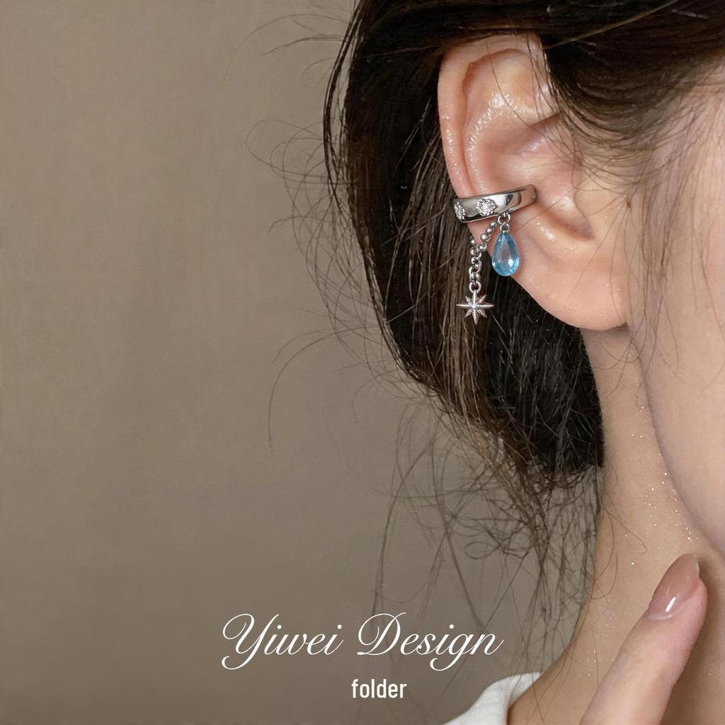 Retro Double-Layer Ear Cuff: No Piercing, Elegant Design, Luxury Earrings for Women