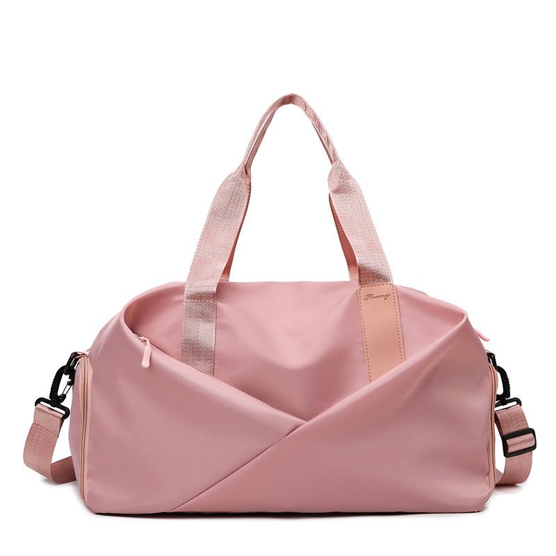 

Large Capacity Yoga Sports Bag with Printed Logo and Wet/Dry Separation, Ideal for Travel and Gym with Shoe Compartment