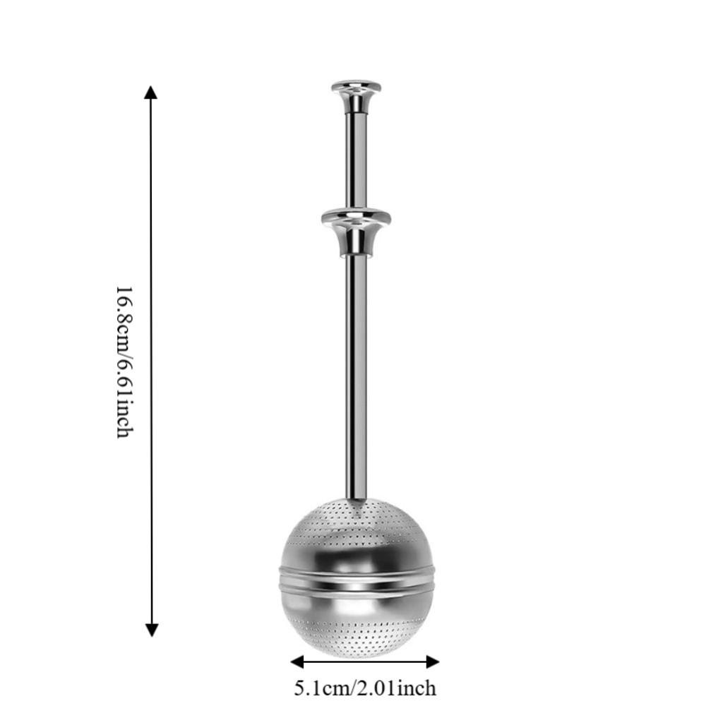 2PCS Fine Mesh Long Handle Tea Strainer Ball 304 Stainless Steel Tea Filter Office