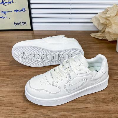 Scarpe bianche blu rosa di alto valore, scarpe bianche piccole 2025, nuova dolce sorella con gonna, scarpe da donna versatili casual con suola piatta