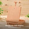 Tabletop Painting Box with Storage Foldable Sketchbox Easel Compact for Students