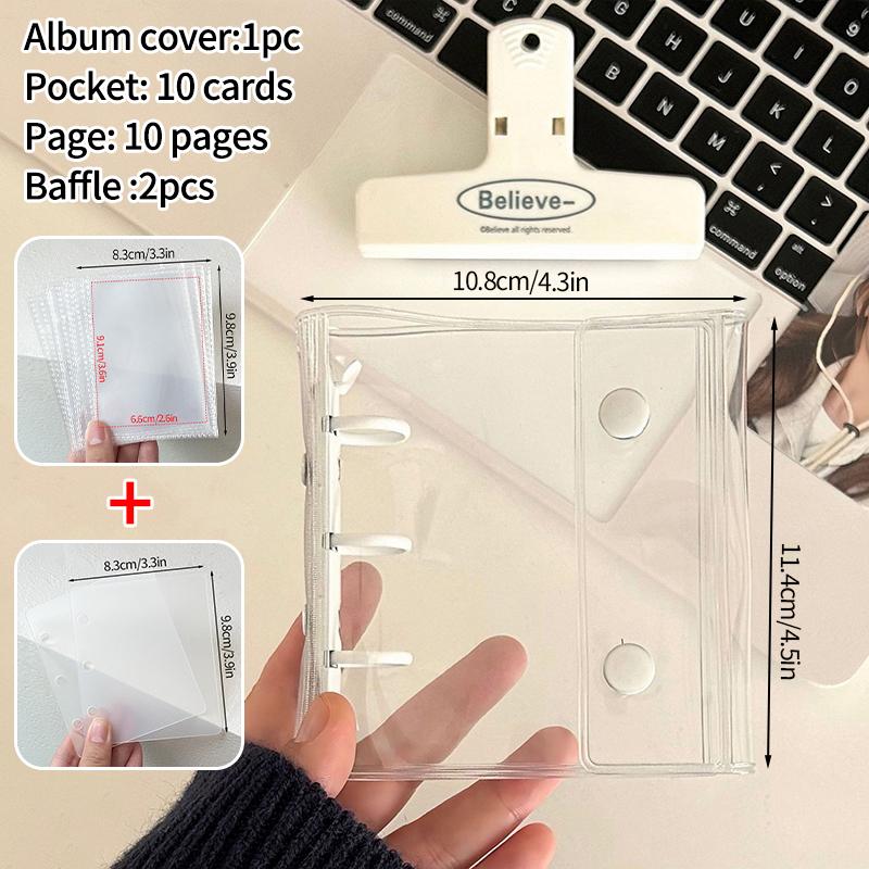 A8 Binder Photocard Holder Idol Cards Collect Book Cute Photo Album Kpop Card Holder Binder Background Kpop Album