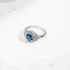 Elegant Royal Blue Rhinestone Women's Ring