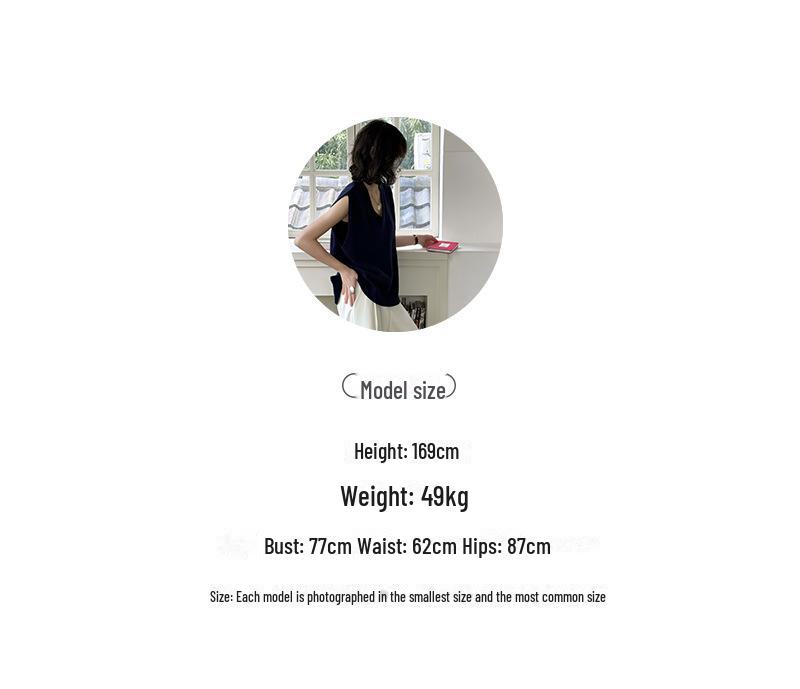 Juzhi Spring Korean Style Women's Tencel Long Sleeve Round Neck Shirt