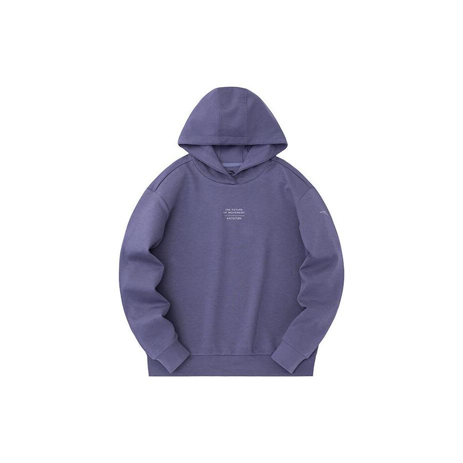 Женская вязаная кофта-свитшот с принтом букв из серии Anta Training, топ Moran-Purple 162337714-2 M