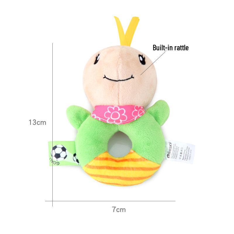 BBSKY Baby Tier Plüsch Rasselstab - Niedliches Welpen- & Eulen-Design