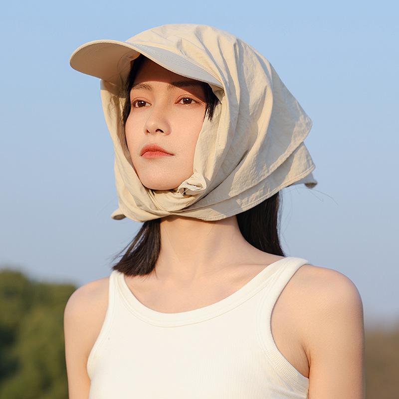 Fashionable And Versatile Quick Drying Headband Duckbill Hat Women'S Outdoor Sun Shading Hat Baseball Cap