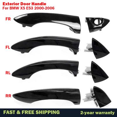 Car Exterior Door Handles Car Right Side Door Handle Outer Outside RHD For BMW X5 E53 2000-2006 ABS Car