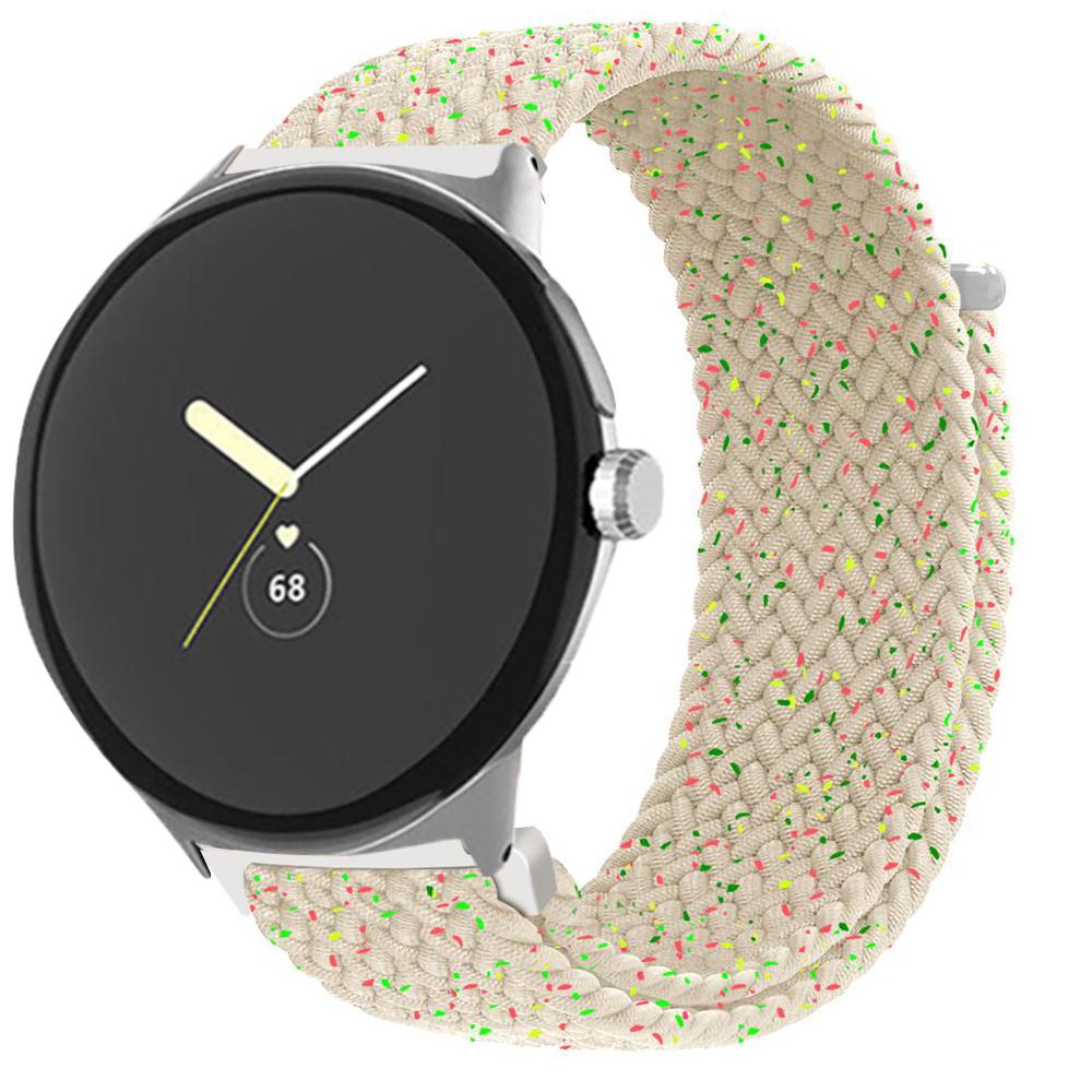 Nylon Strap for Google Pixel Watch/Pixel Watch 2 Elastic Adjustable Band Wrist Bracelet Wristband Replacement Accessories for Pixel Watch
