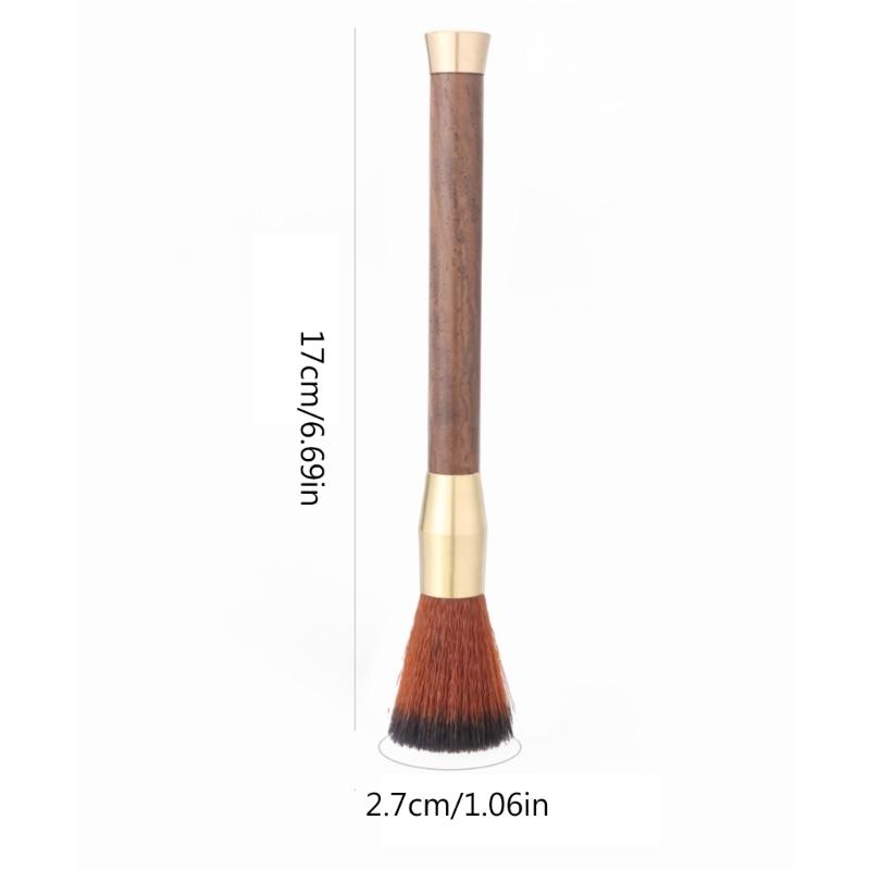 Durable Coffee Cleaning Brush Flexible Espresso Machines Brush Wood Coffee Grinder Brush Perfect for Home and Office