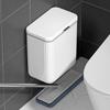 Wall-Mounted Slide-Lid Bathroom Trash Can