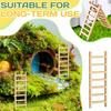 40pcs Natural Wood Miniature Ladder For Moss Landscape And Doll House Furniture Safe For Children Creative Pretend Play