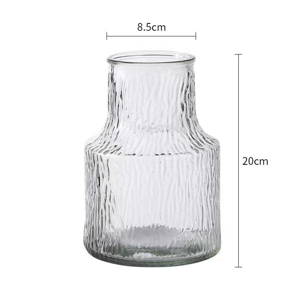 Binaural Vase Safe Glass Home Decoration For Photography Decoration Flower Vase Clear Vertical Strip Vase Glass Vase Simple