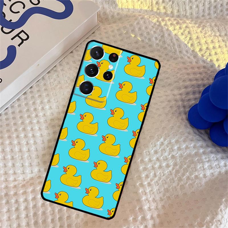 Yellow Duck Phone Case For Samsung Galaxy S25 Ultra S9 S10 S20 S22 S21 S23 FE S24 Plus Portector Cover