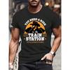 2026 Summer Unisexs Outdoor Casual Letter Cartoon Printed Round Neck Short Sleeved 100 Pure Cotton Soft Breathable Tshirt