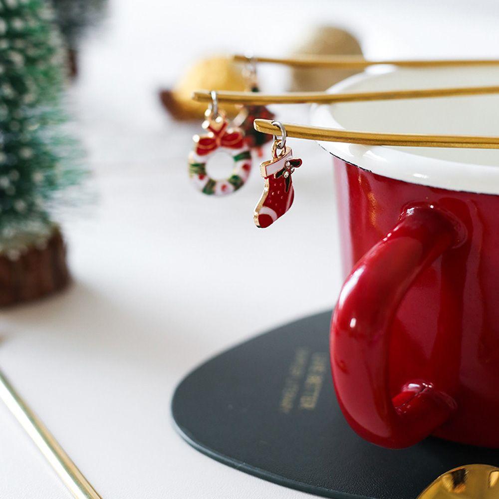 Creative Tableware Coffee Spoon Stainless Steel Dessert Spoon Christmas Spoon Set  Xmas Gifts