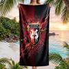 Stade Rennais FC Stampa Asciugatura Rapida Telo da Spiaggia Microfibra Assorbente Portatile da Viaggio Asciugamano da Nuoto