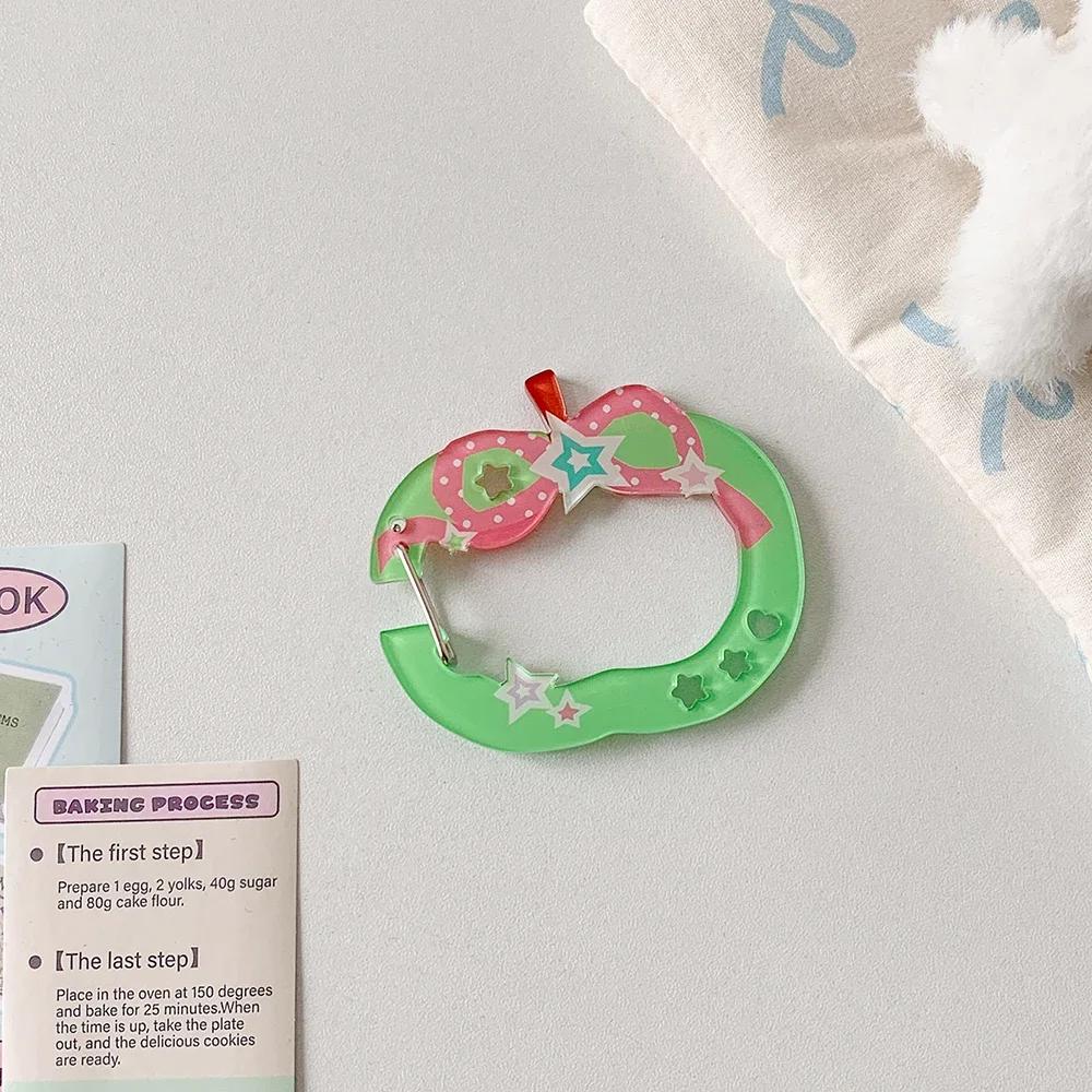 Tragbarer Acryl-Anhänger Handbuch Dekoration Schlüsselanhänger Anhänger Taschenschnalle Rucksackzubehör für den täglichen Gebrauch