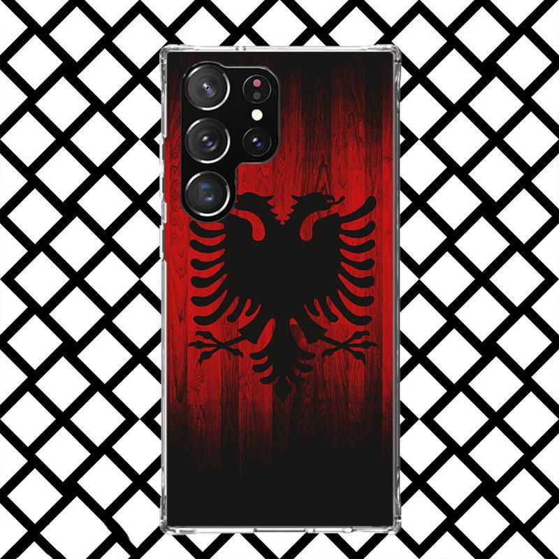 

Albania Flag Phone Case for Samsung Galaxy S26 S25 Edge S24 S23 Ultra S22 Plus S21 FE S20 + Soft Cover Print Fundas Galaxy S25 S Samsung S23 FE