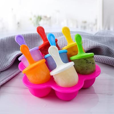 Ice Cream Ice Pops Mold Portable Food Grade Popsicle Mould Ball Maker Baby DIY Food Supplement Tools Fruit Shake Accessories