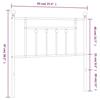 VidaXL Tête de lit métal blanc 90 cm 353614