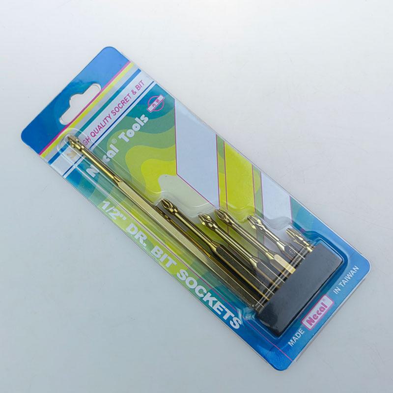 Tournevis à chocs antidérapant avec tête cruciforme magnétique puissante et perceuse à main à air dentée