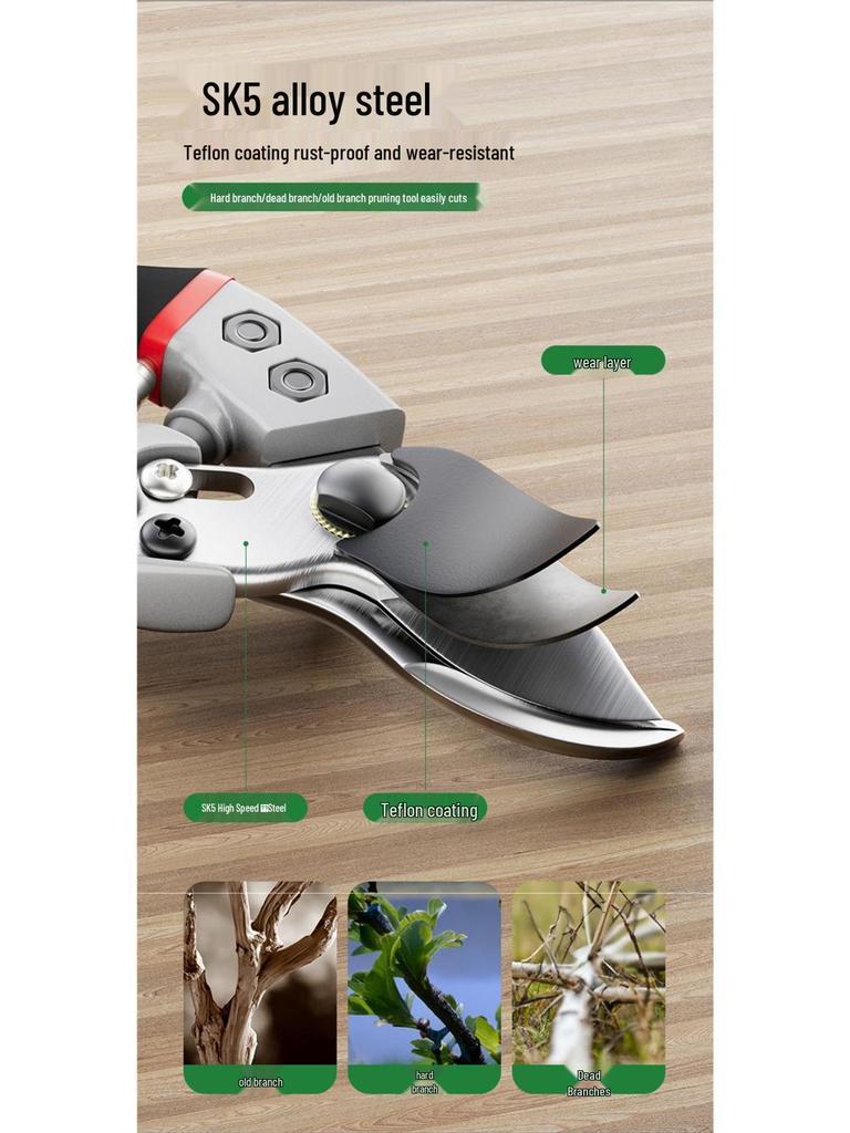 Delixi Electric Pruning Shears for Gardening, Branch Cutting, and Fruit Tree Pruning