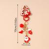 Christmas Tree Keychain Women Girls Santa Claus Snowman Key Ring Pendants For Handbag Decor Diy Key Chain  Year Gifts