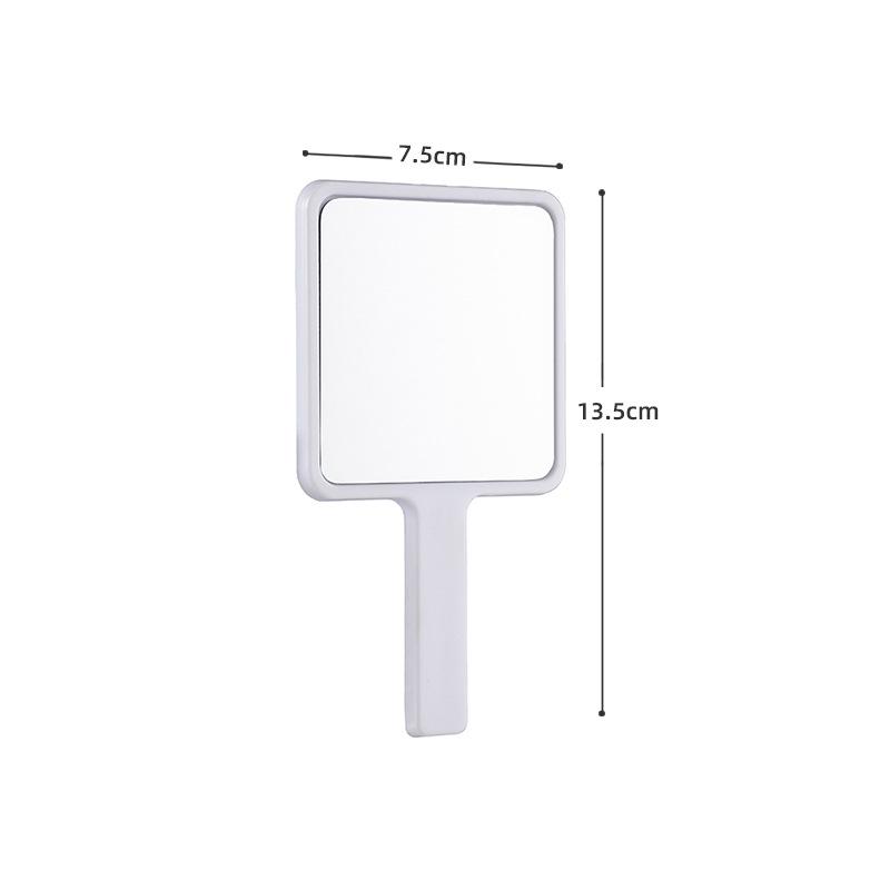 Simple Square Handheld Beauty Mirror with Printable Logo