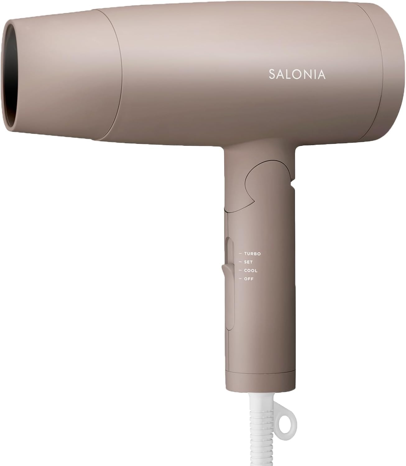 

Фен для волос SALONIA Speedy Ion с большим объемом воздуха, быстрая сушка, легкий фен с отрицательными ионами, бежевый SL-013BE бежевый