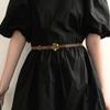 Fashionable and Versatile Decorative Sunflower Thin Belt for Women Ins Style Belt with Dress Waist Slimming and Trendy
