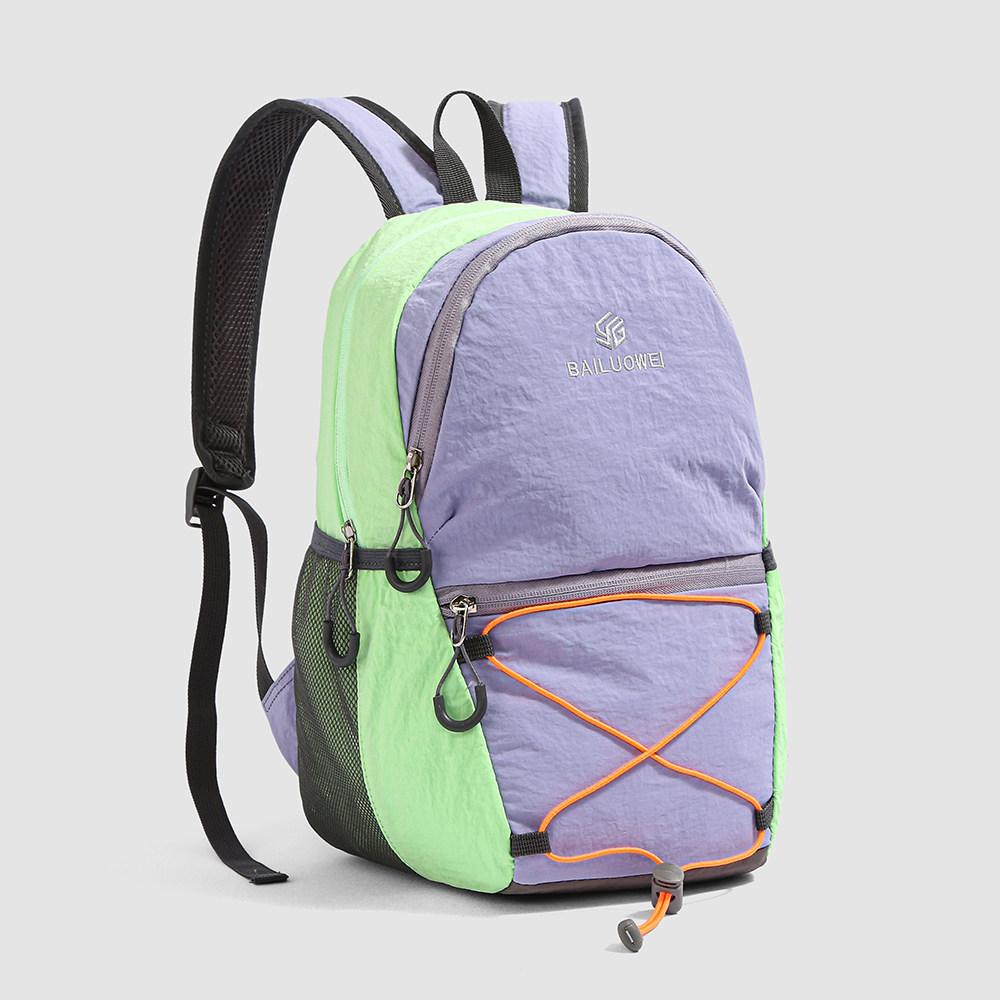 Schoolbag Outdoor Lightweight Small Backpack Men's and Women's Contrasting Colors Mountaineering Bag Sports Leisure Travel Bag Daily Commuter Small