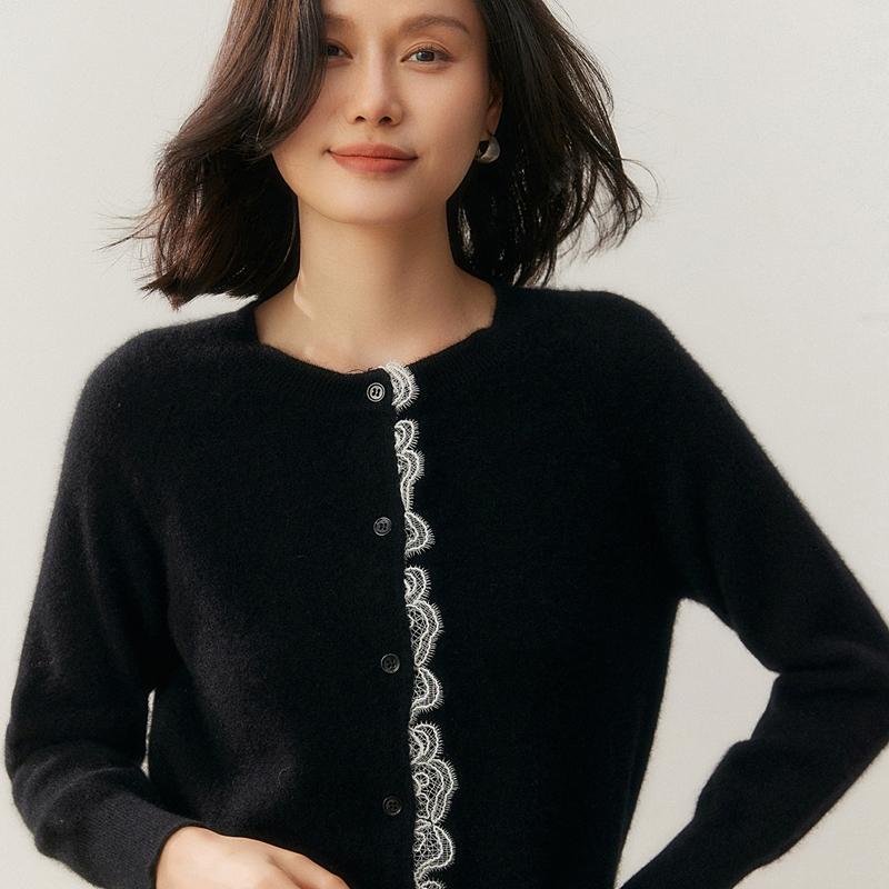 Qinghe 100% Pure Cashmere Women's Sweater - Ultra Soft Luxury Winter Pullover