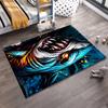 Dynamic Shark Art in Vibrant Colors Rug Non-slip rug suitable for living room and bedroom sofas.