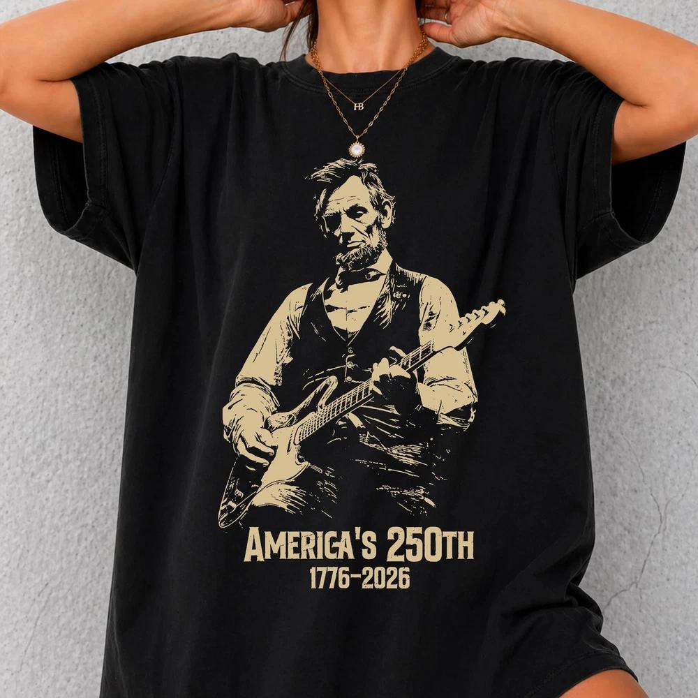 Abraham Lincoln Usa 250 Years Of Freedom Shirt 17762026 American Anniversary S