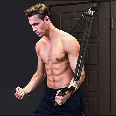 2/3/4-Rohr Pedal-Zuggerät Widerstandsband mit Griff Multifunktionelles Elastisches Yoga Sit-up Zugseil Männer Frauen Pedal-Spanner Trainingsgerät