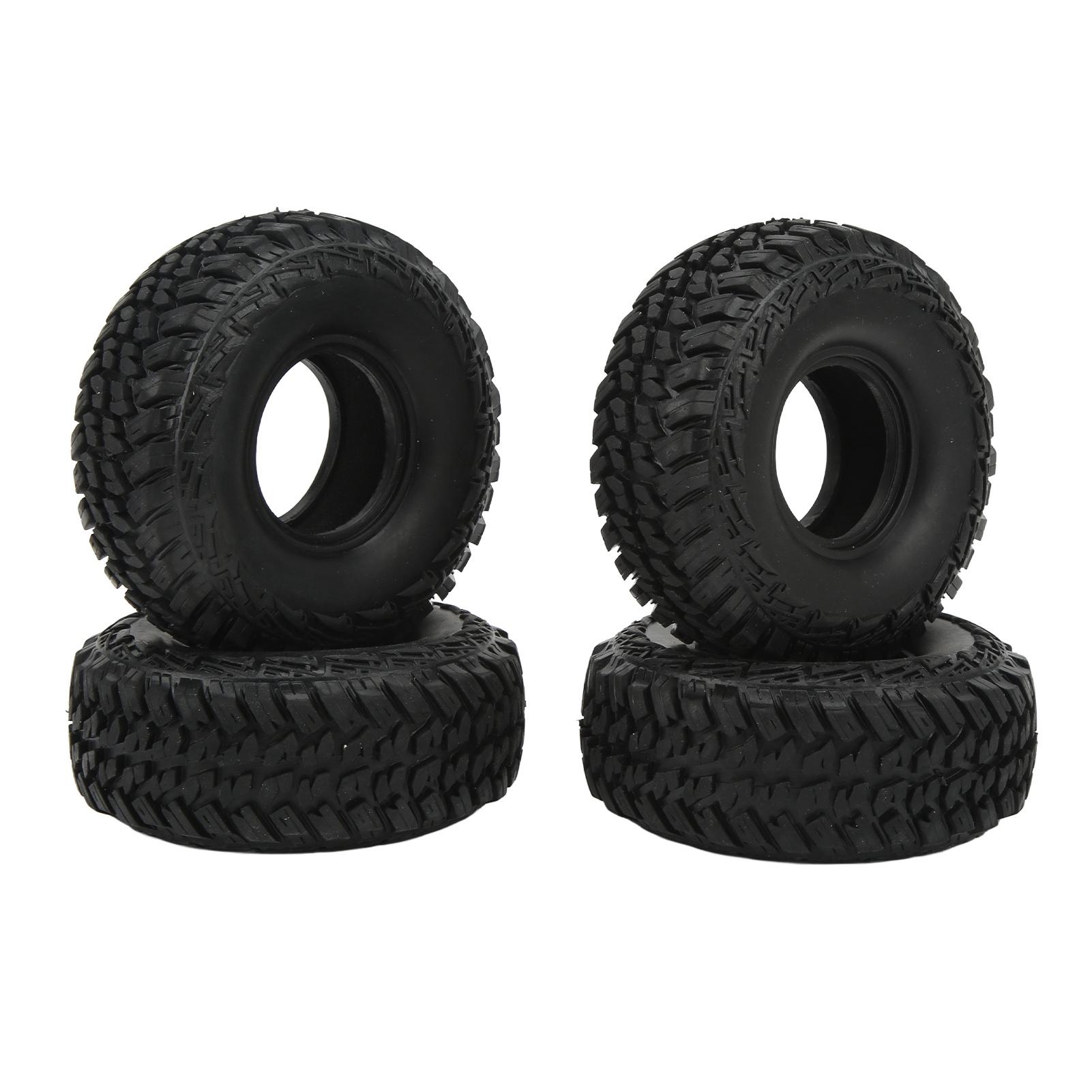 

1.9 Inch RC Tires Strong Grip Shock Absorbing Replacement Rubber RC Tyre Set for Crawler 4pcs