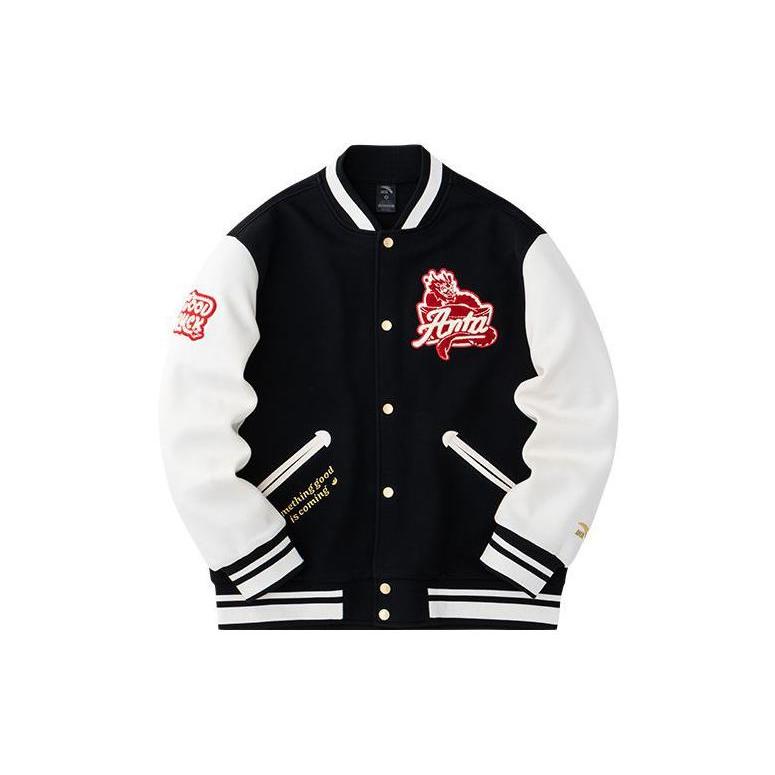 Anta Sports Life Collection Baseball Jacket Unisex Basic Black 152418745S-3 S