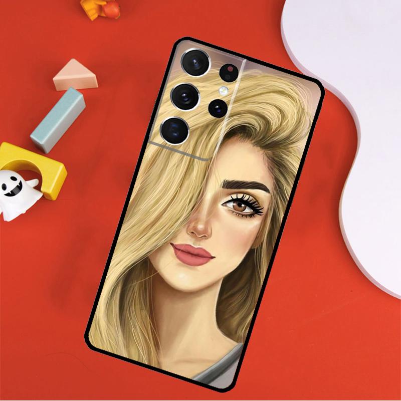 

Брюнетка Блондинка Девушка Милый Чехол Для Телефона Для Samsung Galaxy S25 Ultra S9 S10 S20 FE S21 S22 S23 S24 Plus S24 Ultra Чехол Galaxy S22 Plus