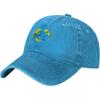World Peace Dove Globe Graphic Washed Cotton Baseball Cap Adjustable Casual Dad Hat