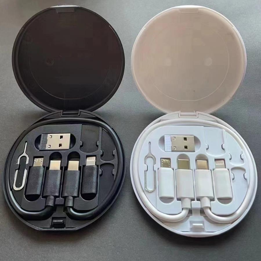 Best-Selling Portable Fast Charge 6-in-1 Data Cable & Adapter Set with Full Functionality - A Perfect Gift Choice