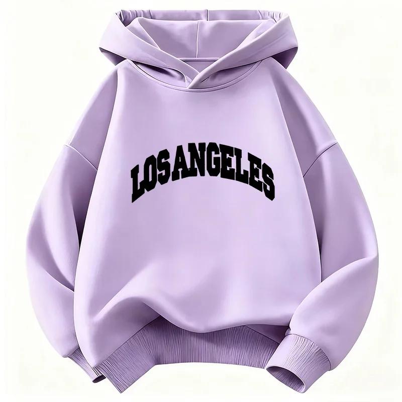 Herbst/Winter Neu Kinder Weihnachten Los Angeles Lässig Sport Hoodie Modische Kleidung für Jungen und Mädchen Trendige Sweatshirts