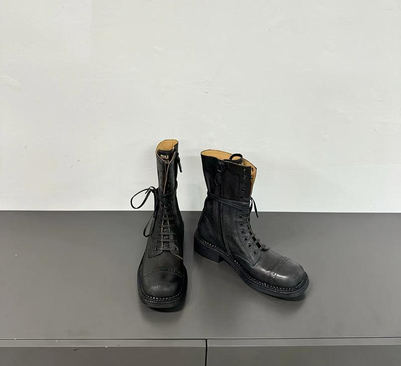 

Модные ботинки Ботинки Мартин Винтажные рыцарские ботинки Короткие ботинки Мотоциклетные ботинки 39